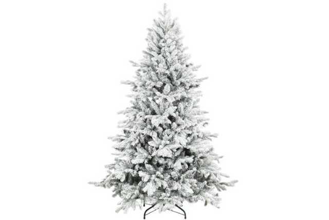PRICE DROP! 6ft Snow-Flocked Artificial Christmas Tree - Luxury Winter Pine, Realistic Branches - image 1