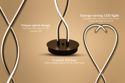 Heart-Shaped Swirling LED Floor Lamp - thumbnail 7