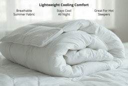 PRICE DROP! Hypoallergenic 4.5 Tog Easy Care Summer Duvet - Lightweight, Breathable, Machine Washable - Single to Super King - thumbnail 8