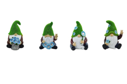 Solar LED Grass Hat Gnome Garden Lights