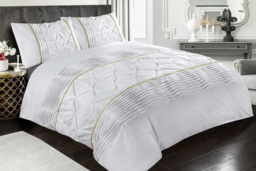 Premium Polycotton Easy-Care Eleanor Duvet Set - Modern, Machine Washable, Four Sizes, Five Colours - thumbnail 4