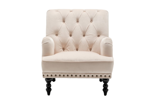 PRICE DROP! Darwin Tufted Accent Chair - Grey, Cream, Mustard or Blue! - image 1