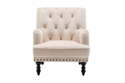 PRICE DROP! Darwin Tufted Accent Chair - Grey, Cream, Mustard or Blue! - thumbnail 1