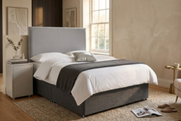 Divan Bed Set with Mattress & Optional Storage - 6 Sizes & 7 Colours