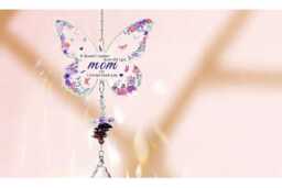 3Pcs Acrylic Butterfly Suncatcher Window Hanging - Colourful Crystal Wall Art, Home Decor Gift, 9x7cm - thumbnail 1