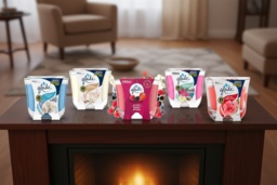 Glade Glass Scented Candle Bundle - Modern Glass Home Decor, Essential Oil Candles, 129g & 224g - thumbnail 2