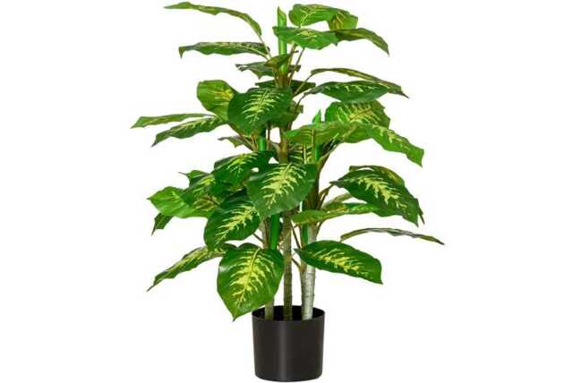 PRICE DROP! Modern Evergreen Artificial Tree in Pot - Lifelike Plastic Plant, Indoor Outdoor Home Decor - image 1