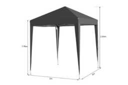 Outsunny Pop Up Gazebo Canopy - Weather-Resistant Steel, 2x2m, Removable Walls, Portable Garden Shelter - thumbnail 3