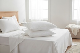 Luxury Goose Feather & Down Pillows - Soft, Breathable, Machine Washable - Pack of 2 or 4 - thumbnail 2