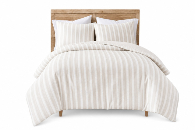 Woven Waffle Duvet Cover Set with Pillowcase - image 1