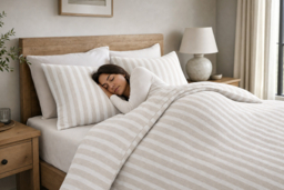 Woven Waffle Duvet Cover Set with Pillowcase - thumbnail 8