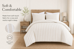 Woven Waffle Duvet Cover Set with Pillowcase - thumbnail 7