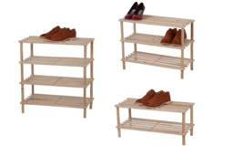 Wooden Shoe Rack in 3 Sizes and 3 Colours - thumbnail 4