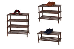 Wooden Shoe Rack in 3 Sizes and 3 Colours - thumbnail 3