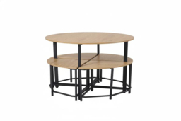 Space-Saving Dining Table and Stool Set - thumbnail 5