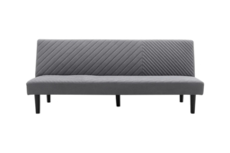 Neutral Grey Upholstered 3-Seater Sofa Bed - thumbnail 5