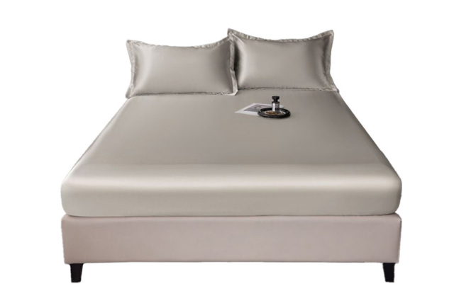 Luxury Satin Fitted Sheet Bedding Set - Hypoallergenic, Deep Pocket, Machine Washable - Double, King & Super King Sizes - image 1