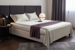 Luxury Satin Fitted Sheet Bedding Set - Hypoallergenic, Deep Pocket, Machine Washable - Double, King & Super King Sizes - thumbnail 2