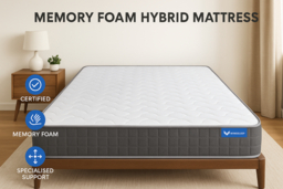 Ultra Cool Blue Memory Foam Hybrid Mattress - 7 Sizes, Pressure Relief & Support - thumbnail 6
