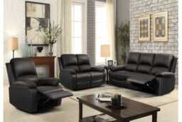 PRICE DROP! Modern Faux Leather Reclining Sofa Set - 3+2+1 Seater Corner Recliner, Multiple Colours - thumbnail 3