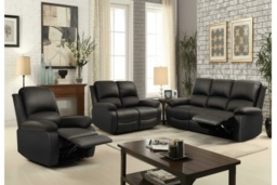 PRICE DROP! Modern Faux Leather Reclining Sofa Set - 3+2+1 Seater Corner Recliner, Multiple Colours - thumbnail 2