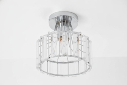 Crystal Ceiling Light with Chrome Frame - thumbnail 8