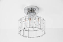 Crystal Ceiling Light with Chrome Frame - thumbnail 4
