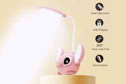 Lilo & Stitch LED Desk Lamp with Pencil Sharpener - Foldable, Energy Efficient, Kids' Table Light - thumbnail 4