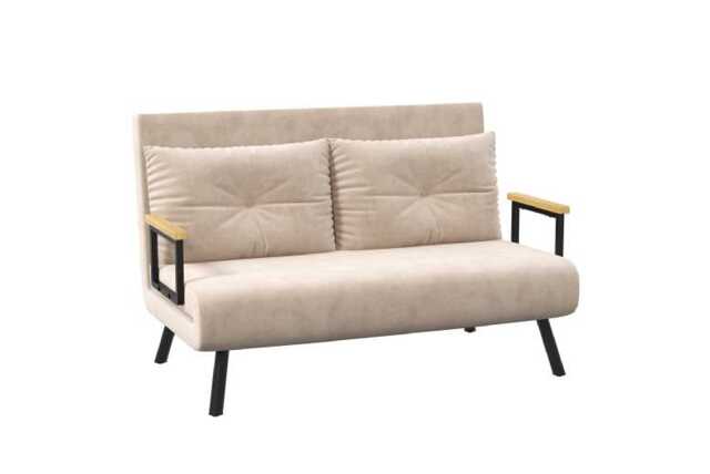 PRICE DROP! Velvet 4-in-1 Reclining Double Sofa Bed - Modern Space-Saving Sofa with Pillows - image 1