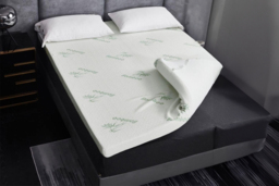 Soft Bamboo Memory Foam Mattress Topper - 5 Sizes & Up to 5cm Thickness!