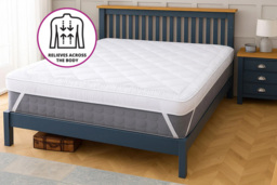 Plush Memory Foam Mattress Topper with Breathable Quilted Fabric Comfort - thumbnail 4