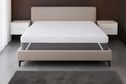 Plush Memory Foam Mattress Topper with Breathable Quilted Fabric Comfort - thumbnail 2
