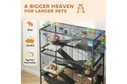 5-Tier Hamster Cage for Syrian Hamsters & Rats - Multi-Level, Easy Clean, Portable Small Pet Habitat - thumbnail 8
