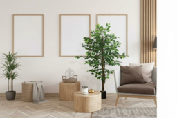 150cm Artificial Ficus Tree - Realistic PEVA Indoor/Outdoor Decorative Plant in Black Nursery Pot - thumbnail 6