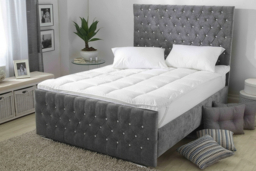 Hotel Quality 5cm Microfibre 3D Bubble Mattress Topper - Machine Washable, 4 Sizes - thumbnail 6