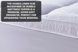 Hotel Quality 5cm Microfibre 3D Bubble Mattress Topper - Machine Washable, 4 Sizes - thumbnail 7