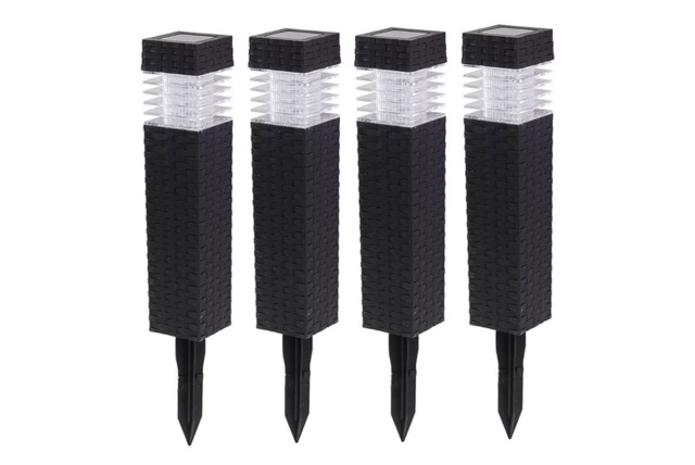 Solar LED Rattan Pathway Lights - Weatherproof Outdoor Garden Set - image 1