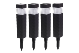 Solar LED Rattan Pathway Lights - Weatherproof Outdoor Garden Set - thumbnail 5
