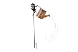 Solar LED Fairy and Watering Can Garden Light