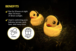 Solar LED Duck Pathway Light - Weatherproof Outdoor Garden Decor - thumbnail 7