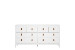 8-Drawer Wooden Double Dresser - Modern Minimalist Bedroom Storage Unit - thumbnail 5
