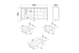 8-Drawer Wooden Double Dresser - Modern Minimalist Bedroom Storage Unit - thumbnail 7