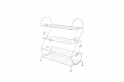 PRICE DROP! White Metal 4-Tier Shoe Rack with S-Shape Design - thumbnail 5