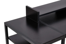PRICE DROP! Ergonomic Office Desk with Monitor Stand & Storage Shelves - thumbnail 4