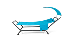Outdoor Hammock with Stand, Cushion & Adjustable Canopy for Garden Lawn - thumbnail 3
