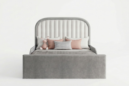 PRICE DROP! Blush Dream Upholstered Kids Bed - 3 Sizes & 10 Colours - thumbnail 3