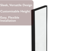 Sleek White Metal Frame Over-the-Door Full Length Mirror, Easy Install - thumbnail 8