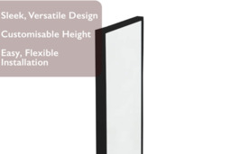 Sleek White Metal Frame Over-the-Door Full Length Mirror, Easy Install - thumbnail 4