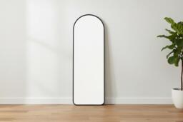 Full-Length Wall-Mounted Mirror with Arched Frame - thumbnail 3
