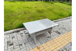 Light Grey PE Rattan 6-Seater Dining Set - Weather-Resistant, Modern Garden Furniture - thumbnail 8